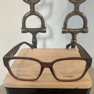 CHANEL Dark Brown Women’s Glasses